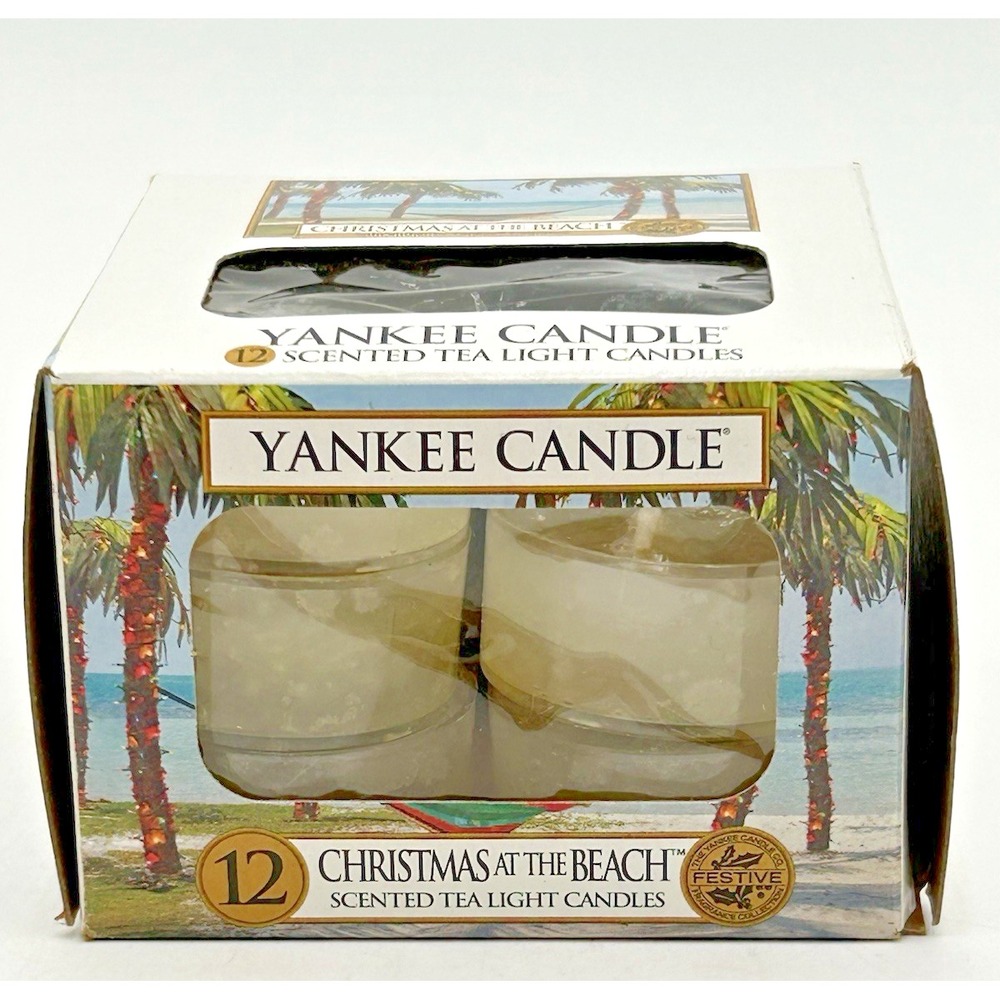 Yankee Candle Beach Walk 10 Scented Tea Light Candles Original Box Coastal Scent